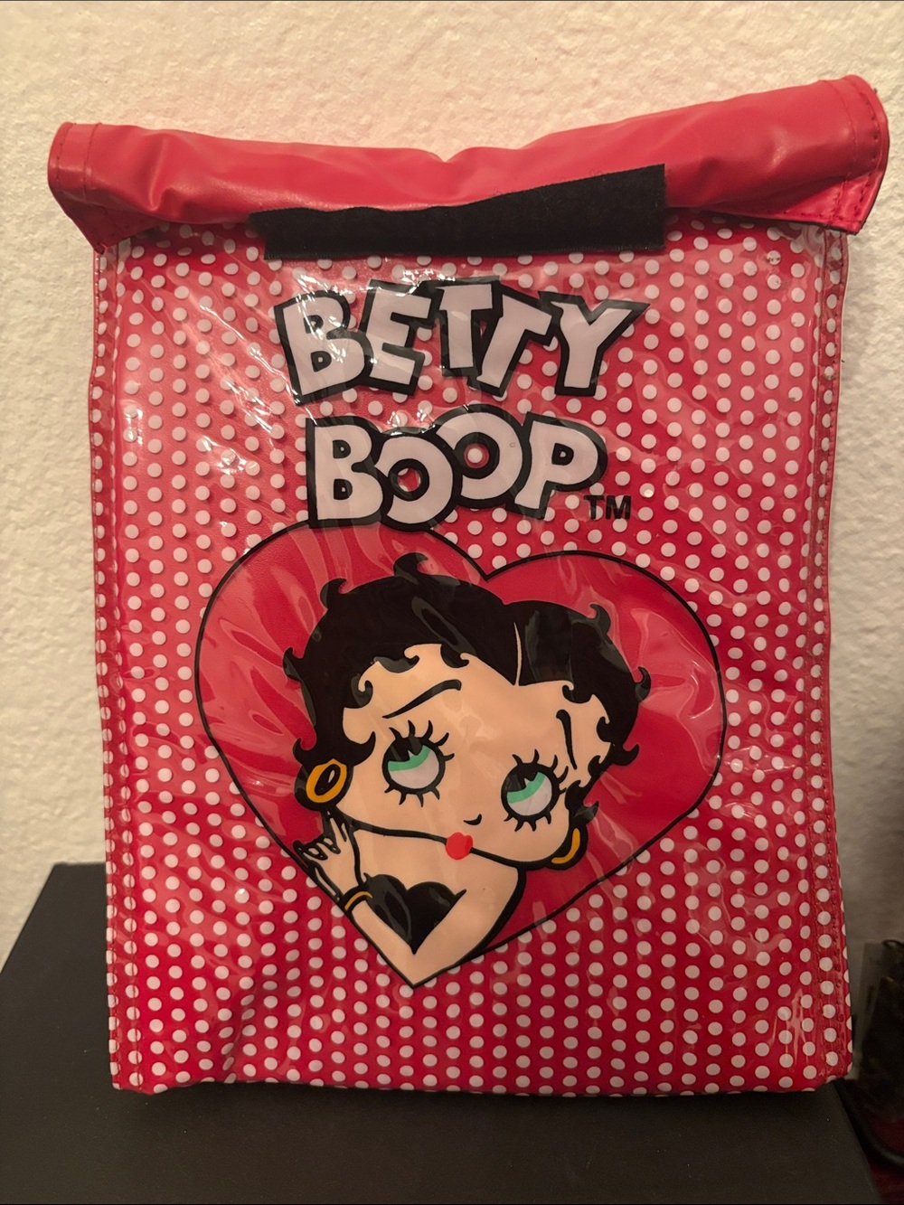 Betty Boop Red Polka Dot Pouch/ Lunch Bag